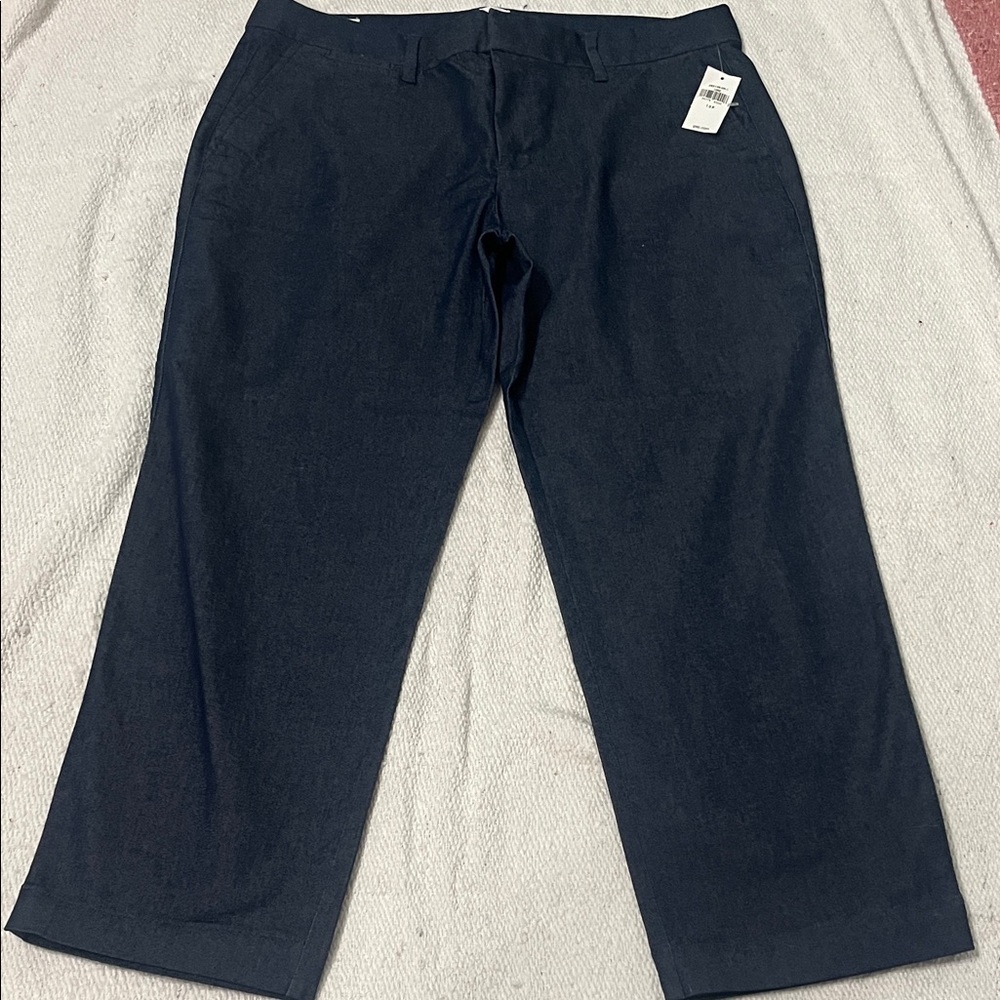(315)GAP Women's Dark Blue Cropped Pants
